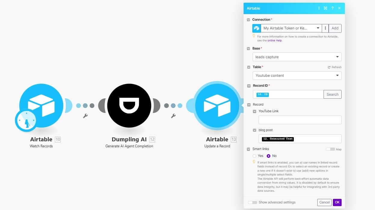 How to turn your YouTube content into SEO Blog Post using Dumpling AI&#8217;s Agent