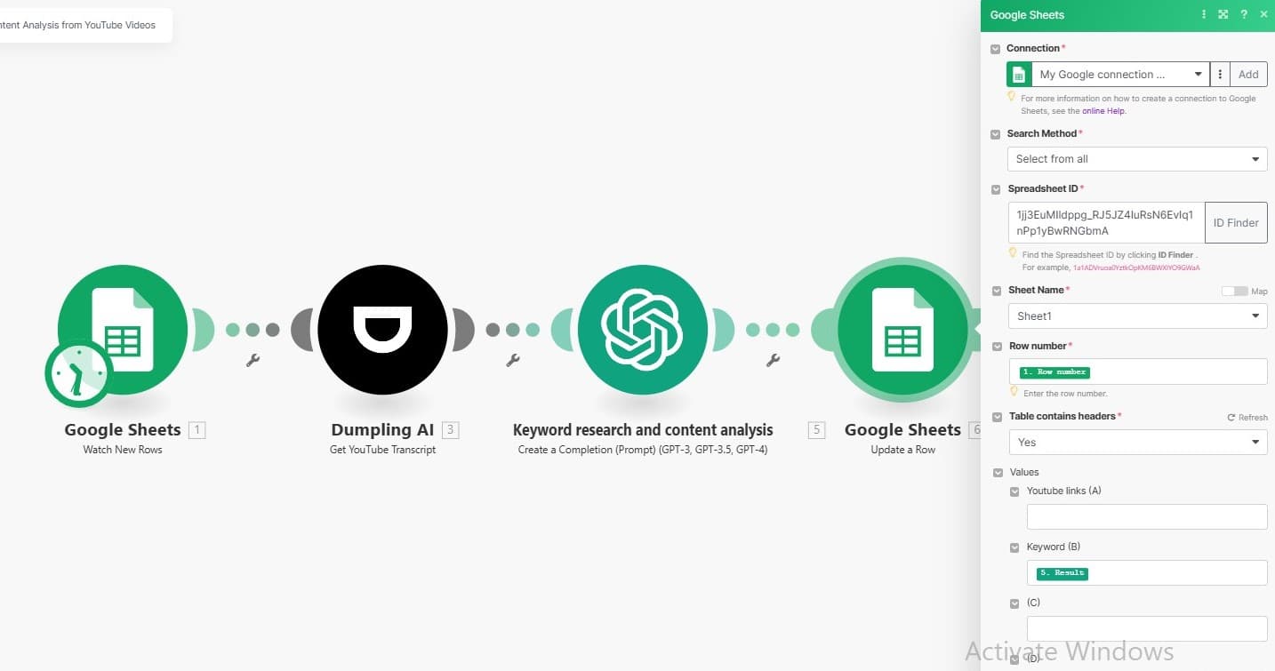 How to Automate Keyword Research and Content Analysis from YouTube Videos Using Make.com and Dumpling AI